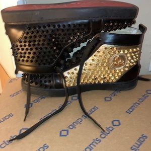 Christian louboutin sneakers high top trainers used but still feel new worn once
